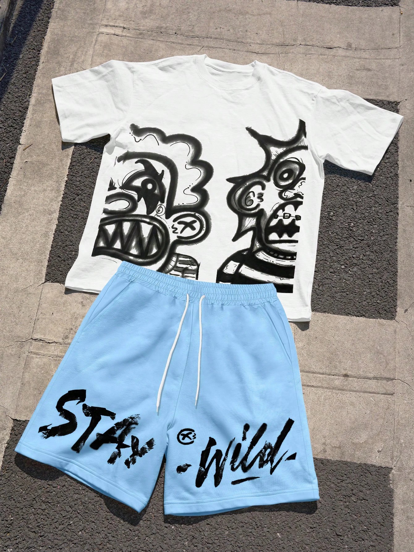 3D Printing Design - 2026 Summer New Men's Short-Sleeved Set