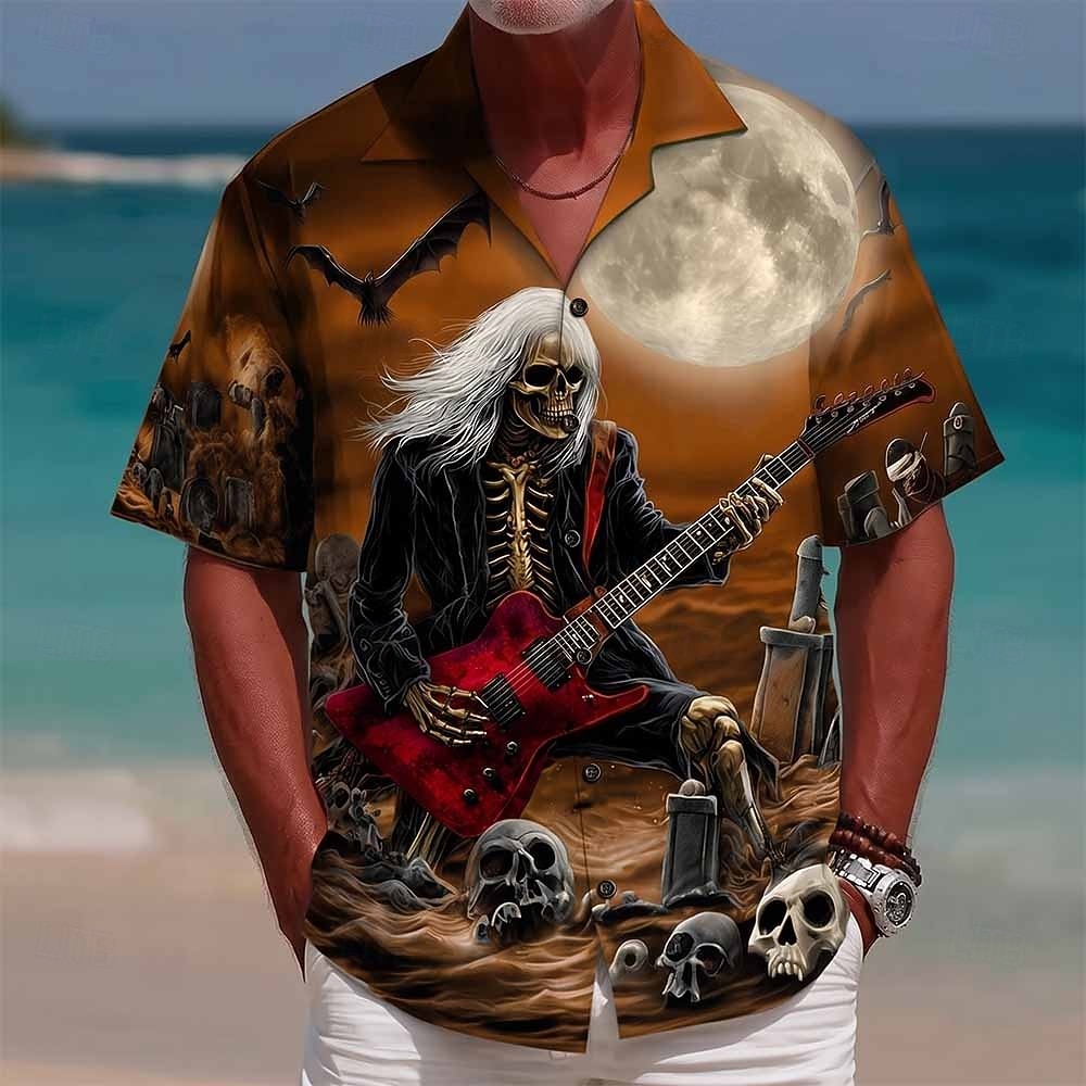 3D Printing Guitar - Men's Grim Reaper Guitar Skull 3D