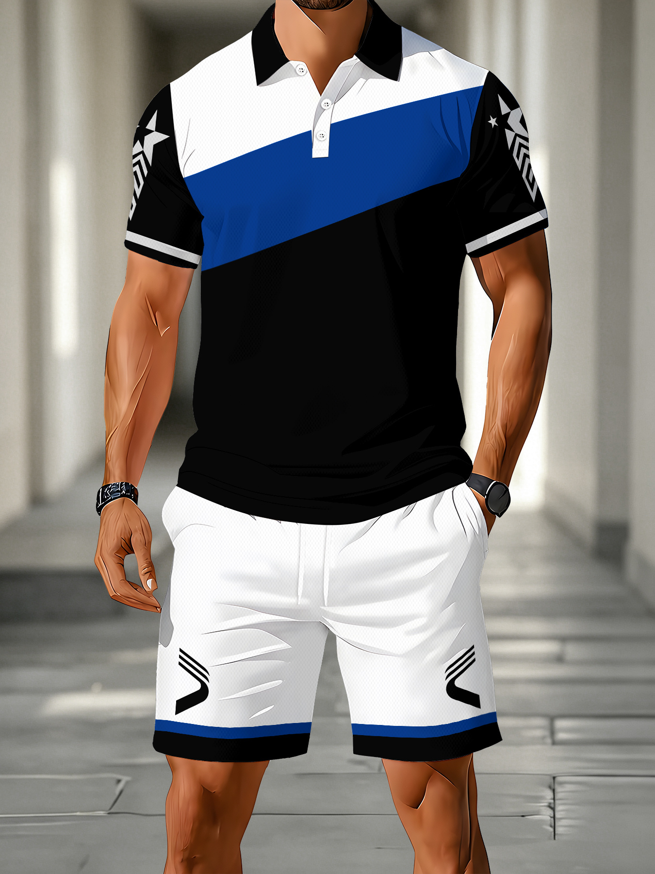 3D Printing Design - 2026 Summer Men's Polo Shirt Set