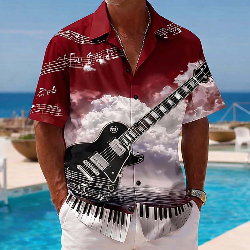 Men's Vintage Retro Music Fest - 3D Printing Guitar review and price
