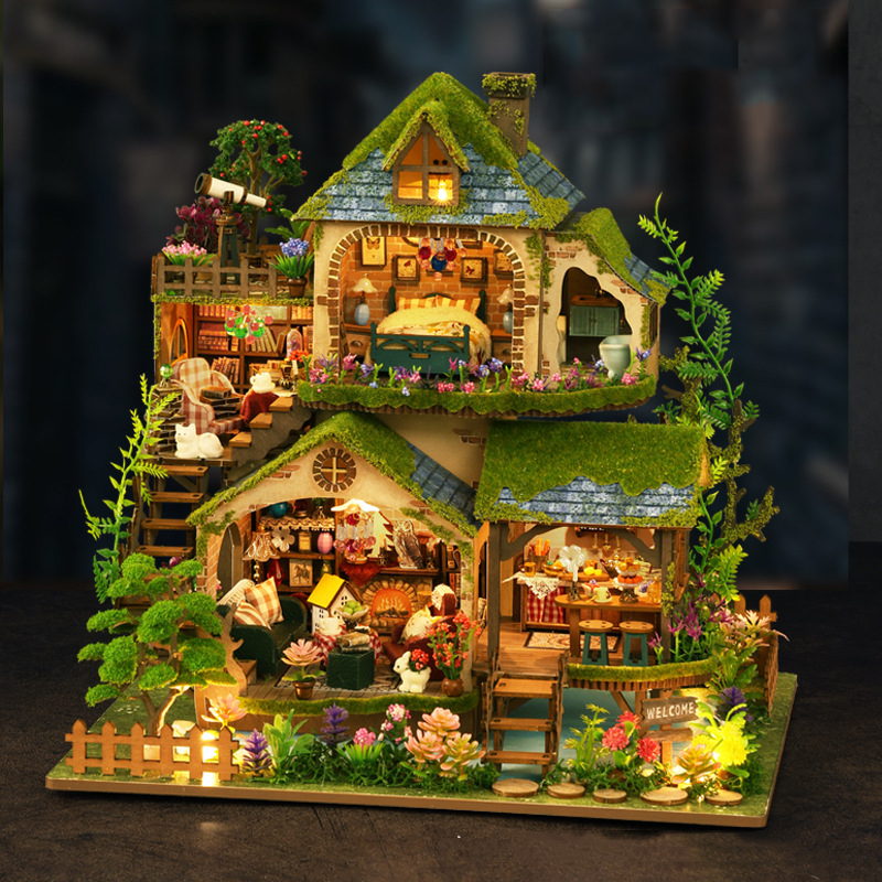 DIY Forest Castle Wooden Dollh - 3D Printing House review and price