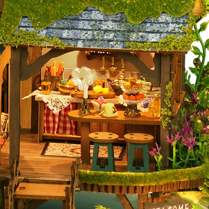 DIY Forest Castle Wooden Dollh - 3D Printing House review and price