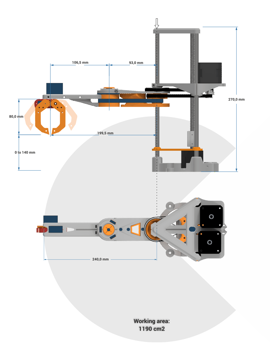 Multi Axis Scara Robot Arm 3D  - 3D Printing Robot Arm review and price