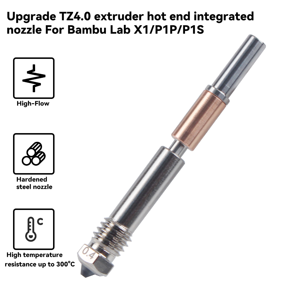 New Hotend Integrated Nozzle F - 3D Printing Bambu Lab review and price