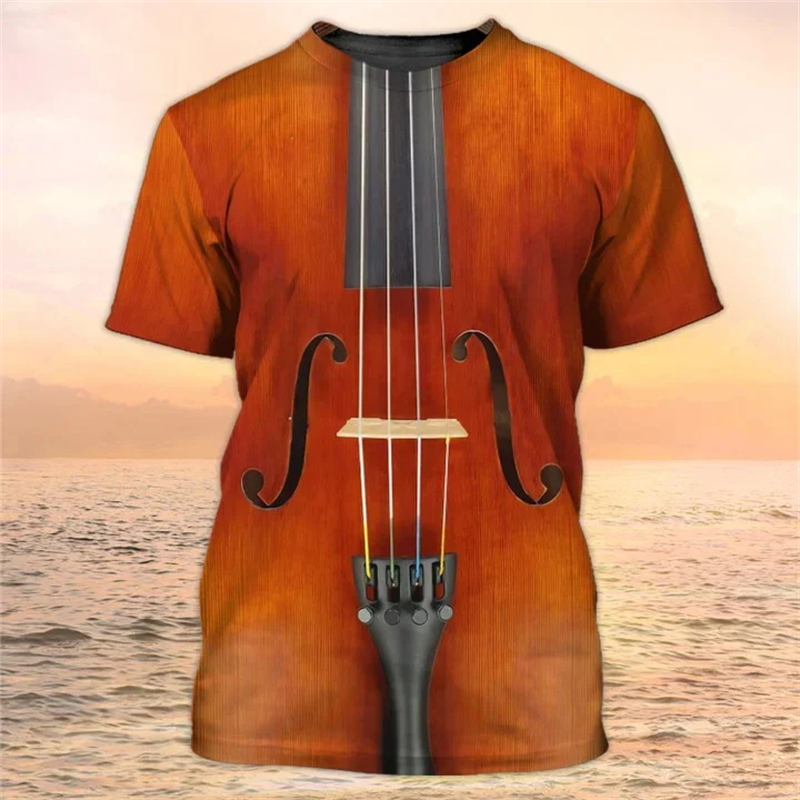 3D Guitar Print T Shirt For Me - 3D Printing Guitar review and price