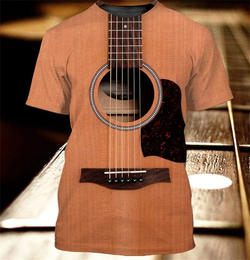 3D Guitar Print T Shirt For Me - 3D Printing Guitar review and price