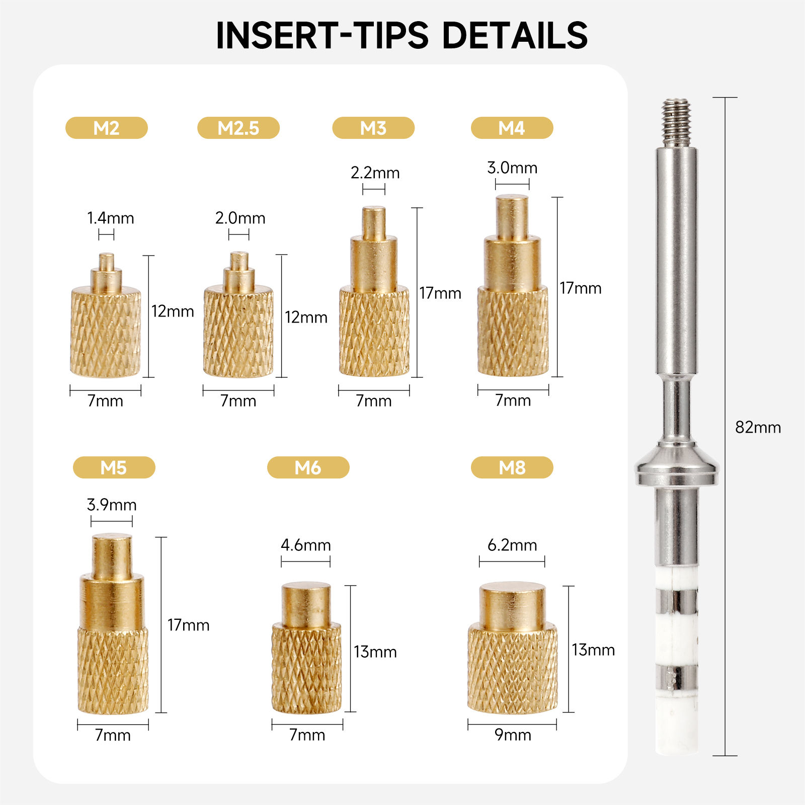 ST Soldering Tips Heat Set Ins - 3D Printing Xyz review and price