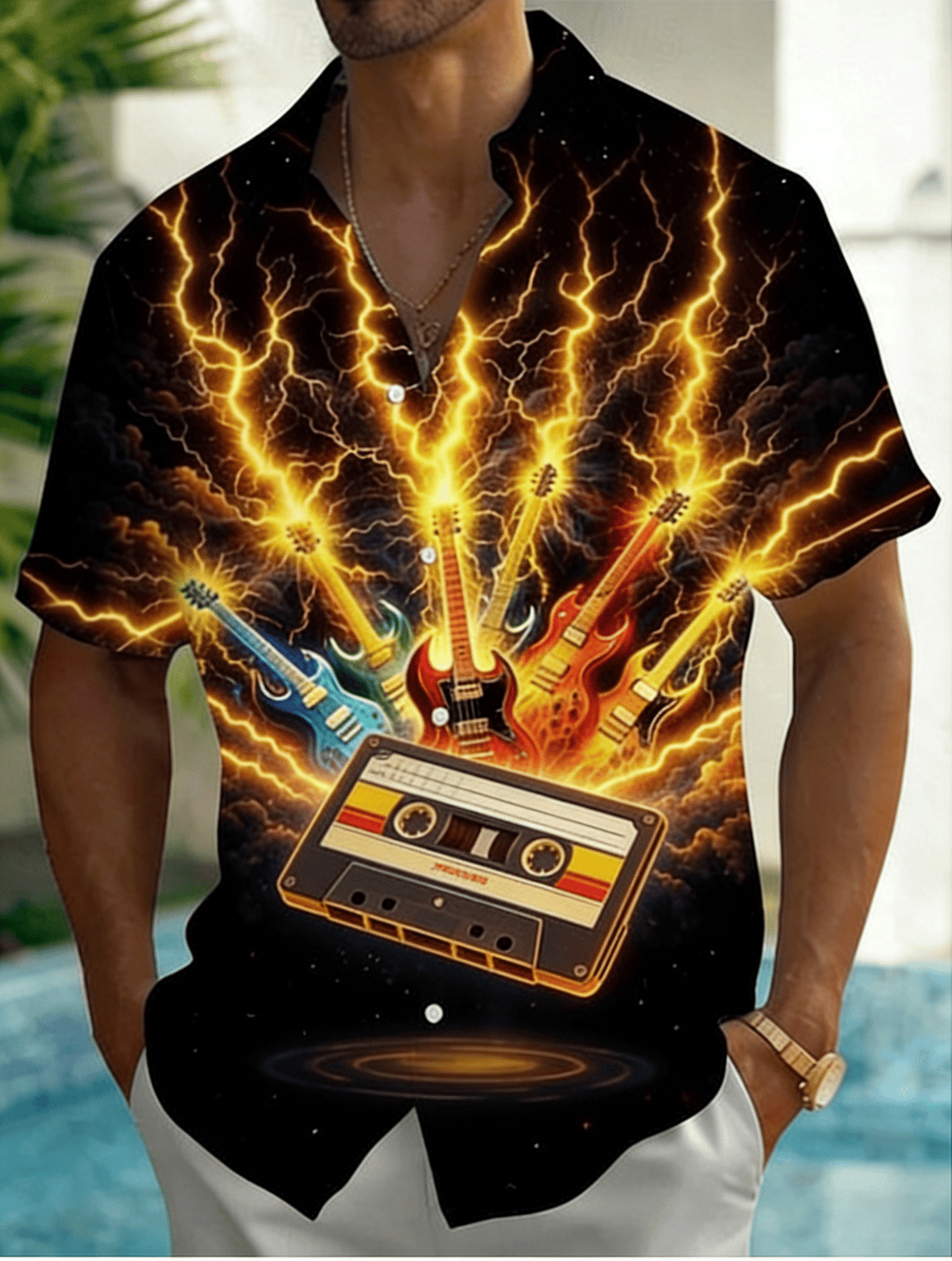 Men's Lightning Guitar 3D Prin - 3D Printing Guitar review and price