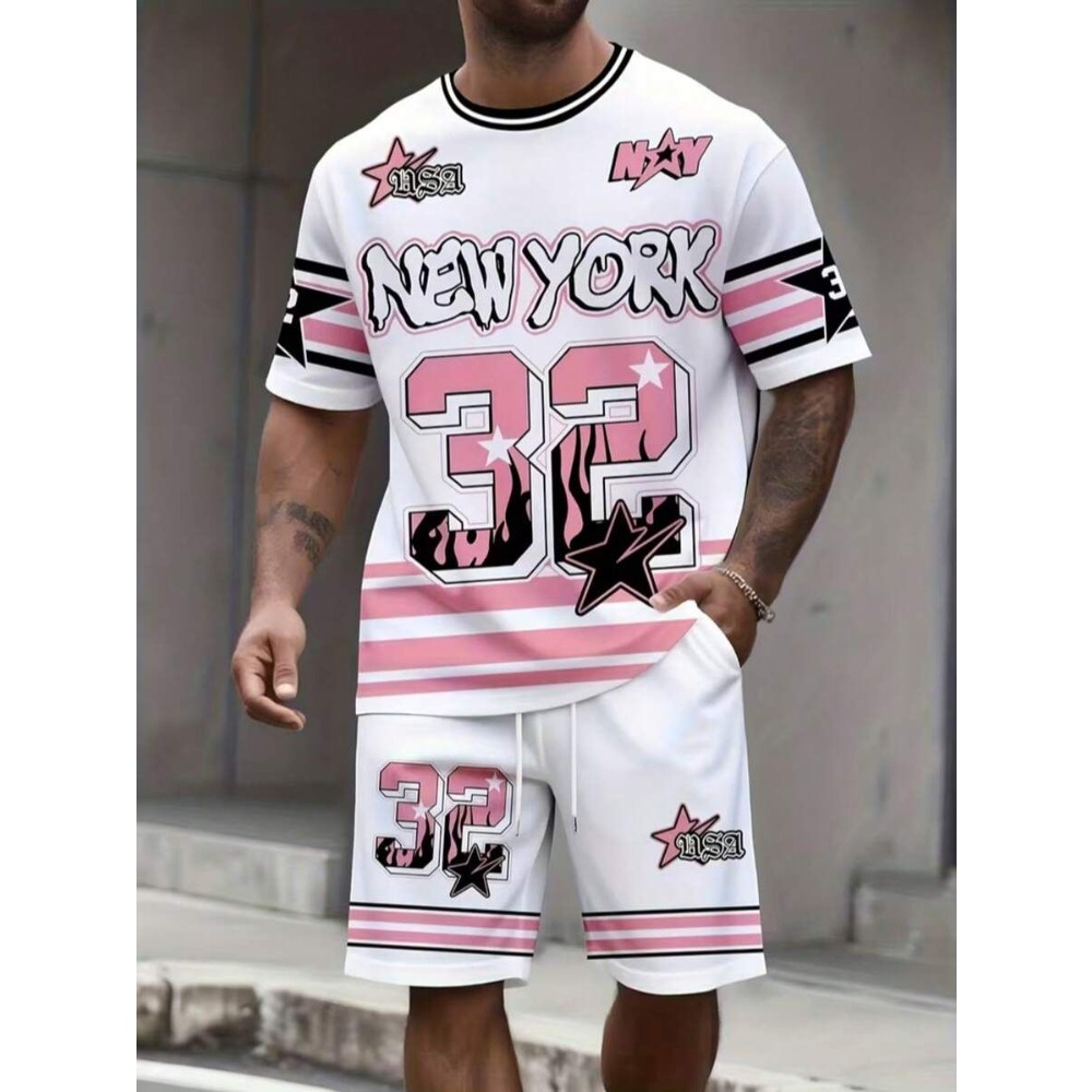 Men's Trendy Two-piece Set: T- - 3D Printing Design review and price