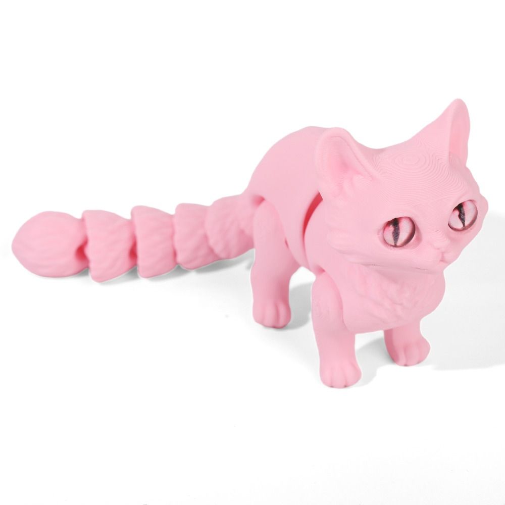 Big Eyes 3D Printed Cat Model  - 3D Printing Material review and price