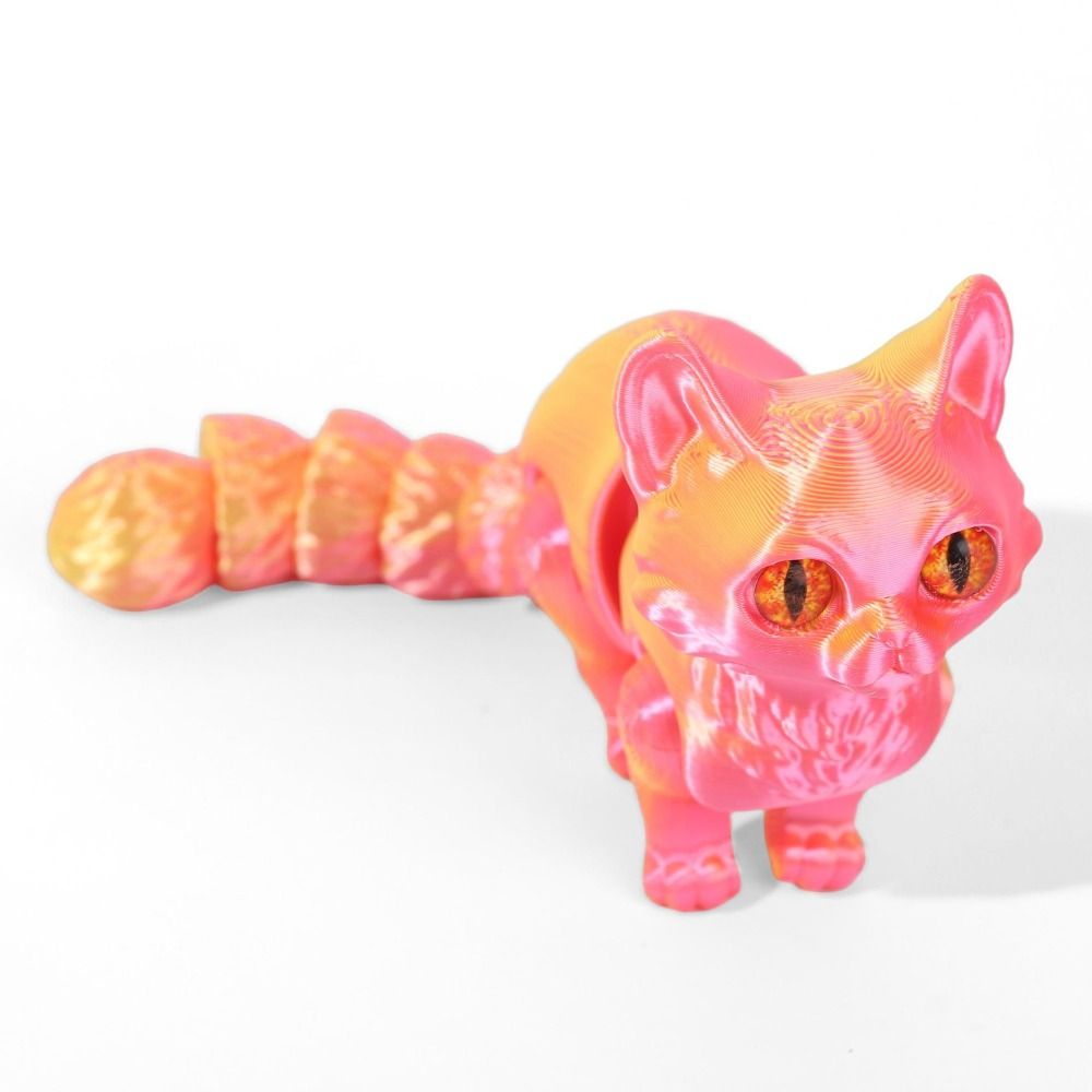 Big Eyes 3D Printed Cat Model  - 3D Printing Material review and price