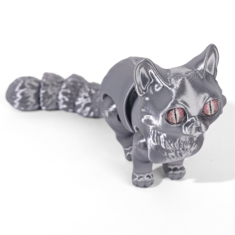 Big Eyes 3D Printed Cat Model  - 3D Printing Material review and price