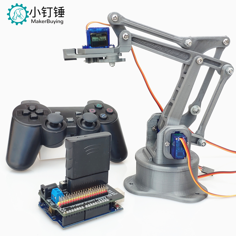 PS2 remote control four degree - 3D Printing Robot Arm review and price