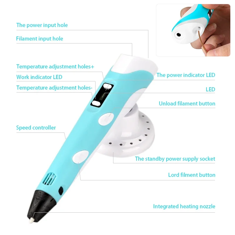 3D Pen LED Screen DIY 3D Print - 3D Printing Design Software review and price